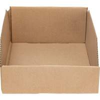 Boîtes profondes en carton ondul&eacute;, 8-3/4" la x 11-1/4" p x 4-1/2" h, Beige Maritime Industrial Rubber