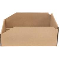 Boîtes profondes en carton ondul&eacute;, 8-3/4" la x 11-1/4" p x 4-1/2" h, Beige Maritime Industrial Rubber