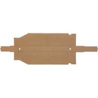Boîtes profondes en carton ondul&eacute;, 2-7/8" la x 17-1/4" p x 4-1/2" h, Beige Maritime Industrial Rubber
