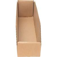 Boîtes profondes en carton ondul&eacute;, 3-3/4" la x 17-1/4" p x 4-1/2" h, Beige Maritime Industrial Rubber