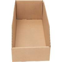 Boîtes profondes en carton ondul&eacute;, 5-3/4" la x 17-1/4" p x 4-1/2" h, Beige Maritime Industrial Rubber
