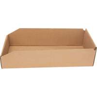 Boîtes profondes en carton ondul&eacute;, 7-3/4" la x 17-1/4" p x 4-1/2" h, Beige Maritime Industrial Rubber