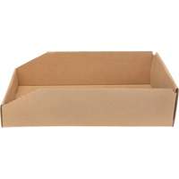 Boîtes profondes en carton ondul&eacute;, 9-3/4" la x 17-1/4" p x 4-1/2" h, Beige Maritime Industrial Rubber
