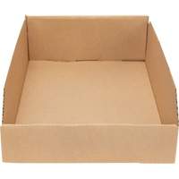 Boîtes profondes en carton ondul&eacute;, 11-3/4" la x 17-1/4" p x 4-1/2" h, Beige Maritime Industrial Rubber