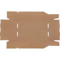 Boîtes profondes en carton ondul&eacute;, 11-3/4" la x 17-1/4" p x 4-1/2" h, Beige Maritime Industrial Rubber