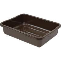 Bac d'entreposage tout usage &agrave; fond rainur&eacute;, 5" ha x 15" p x 21" lo, Plastique, Brun Maritime Industrial Rubber