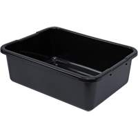 Bac d'entreposage tout usage &agrave; fond rainur&eacute;, 7" ha x 15" p x 21" lo, Plastique, Noir Maritime Industrial Rubber