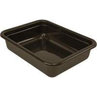Bac d'entreposage tout usage &agrave; fond plat, 5" ha x 17" p x 22" lo, Plastique, Brun Maritime Industrial Rubber