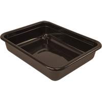 Bac d'entreposage tout usage &agrave; fond plat, 5" ha x 15" p x 20" lo, Plastique, Brun Maritime Industrial Rubber