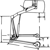 Hydra-Lift Drum Handlers, 55 US gal. (45 Imperial Gal.) Capacity Maritime Industrial Rubber