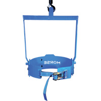 Ensemble de l&egrave;ve-baril manuel inclinable, Baril de 55 gal. US (45 gal. imp.), Capacit&eacute; 800 lb/363 kg Maritime Industrial Rubber