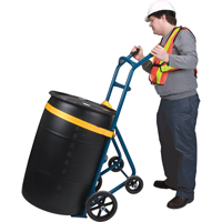 Drum Hand Truck , Steel Construction, 25 - 55 US Gal. (20 - 45 Imperial Gal.) Maritime Industrial Rubber