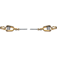 Light-Duty Bonding & Grounding Wire Assemblies - Two Alligator Clips Maritime Industrial Rubber