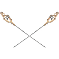 Light-Duty Bonding & Grounding Wire Assemblies - Two Alligator Clips Maritime Industrial Rubber