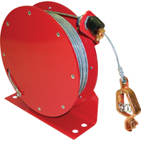 Retractable Grounding Wires, 50' Length, Heavy-Duty Maritime Industrial Rubber