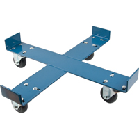 Chariot pour baril, Acier, Capacit&eacute;e 750 lb, Diam&egrave;tre 24", Roue en Polyol&eacute;fine Maritime Industrial Rubber