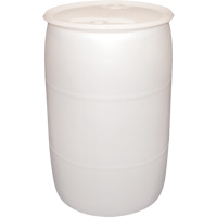 Polyethylene Drums, 55 US gal (45 imp. gal.), Closed Top, Natural Maritime Industrial Rubber