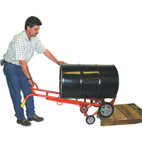 15BT Deluxe Drum Hand Truck, Steel Construction, 30 - 55 US Gal. (25 - 45 Imperial Gal.) Maritime Industrial Rubber