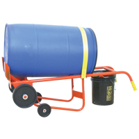 50BTW Series Drum Truck , Steel Construction, 30 - 85 US Gal. (25 - 70 Imperial Gal.) Maritime Industrial Rubber