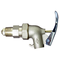 Heavy-Duty Drum Faucet, Brass, 3/4" NPT Inlet Maritime Industrial Rubber