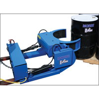Manipulateur de baril mont&eacute; sur fourches Grip+Go &agrave; prise motoris&eacute;e, Baril de 15 - 55 gal. US (12,5 - 45 gal. imp.), Capacit&eacute; 1500 lb/680 kg Maritime Industrial Rubber