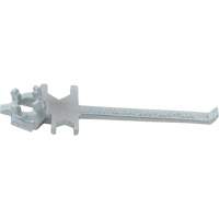 Cl&eacute; pour bouchon-&eacute;crou sp&eacute;cialis&eacute;e &agrave; un seul c&ocirc;t&eacute;, Ouverture de 1-1/2", Poign&eacute;e 7-1/2", Acier moul&eacute; au zinc Maritime Industrial Rubber