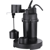 Pompe de puisard submersible thermoplastique, 2560 gal./h, 115 V, 4,6 A, 1/3 CV Maritime Industrial Rubber