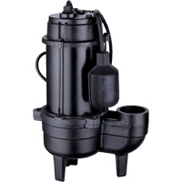 Cast Iron Sewage Pump, 120 V, 9.5 A, 6000 GPH, 1/2 HP Maritime Industrial Rubber