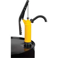 Pompe &agrave; baril de type levier, Polypropyl&egrave;ne, 14 oz/course, Pour barils de 5-55 gal. Maritime Industrial Rubber