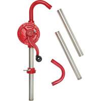 Rotary Type Drum Pump, Cast Iron/Steel, Fits 30-55 Gal., 8 oz./Stroke Maritime Industrial Rubber