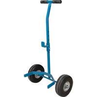 Cylinder Cart, Flat-Free Wheels, 15-1/2" W x 14-1/4" L Base, 600 lbs. Maritime Industrial Rubber