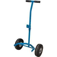 Cylinder Cart, Flat-Free Wheels, 15-1/2" W x 14-1/4" L Base, 600 lbs. Maritime Industrial Rubber