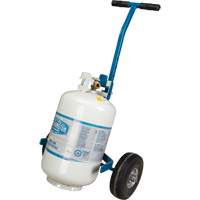 Cylinder Cart, Flat-Free Wheels, 15-1/2" W x 14-1/4" L Base, 600 lbs. Maritime Industrial Rubber