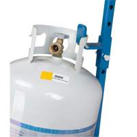 Cylinder Cart, Flat-Free Wheels, 15-1/2" W x 14-1/4" L Base, 600 lbs. Maritime Industrial Rubber
