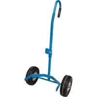 Cylinder Cart, Flat-Free Wheels, 15-1/2" W x 14-1/4" L Base, 600 lbs. Maritime Industrial Rubber