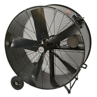 Ventilateur tambour robuste et fixe &agrave; courroie, Industriel, 2 vitesses, Diam&egrave;tre de 42" Maritime Industrial Rubber