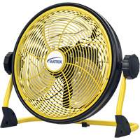 Ventilateur d'int&eacute;rieur/ext&eacute;rieur rechargeable avec port USB, Commercial, Variable vitesses, Diam&egrave;tre de 12" Maritime Industrial Rubber