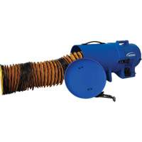 8" Air Blower with 15' Ducting & Canister, 1/4 HP, 816 CFM Maritime Industrial Rubber