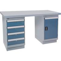 Pre-Designed Workbench, 72" W x 36" D x 34" H, 2500 lbs. Capacity Maritime Industrial Rubber