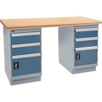 Pre-Designed Workbench, 72" W x 36" D x 34" H, 2500 lbs. Capacity Maritime Industrial Rubber