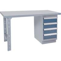 Workbench, 72" W x 30" D x 34" H, 2500 lbs. Capacity Maritime Industrial Rubber