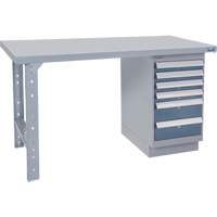 &eacute;tabli pr&eacute;conçu, 72" la x 36" p x 34" h, Capacit&eacute; 2500 lb Maritime Industrial Rubber