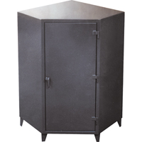 Corner Cabinets, Steel, 4 Shelves, 72" H x 48" W x 24" D, Grey Maritime Industrial Rubber