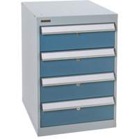 Four-Drawer Pedestal Workbench, 18" W x 21" D x 28" H Maritime Industrial Rubber