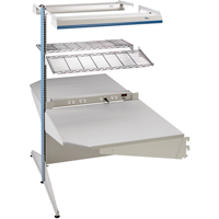 Postes de travail modulaires ergonomiques - Exemples de configurations - A-DC Ajouts de coin &agrave; deux c&ocirc;t&eacute;s, 36" la x 56" p x 84" h, Ajout de coin &agrave; deux c&ocirc;t&eacute;s Maritime Industrial Rubber