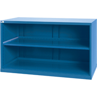 Shelf Cabinets, Steel, 33-1/2" H x 56-1/2" W x 28-1/2" D, Bright blue Maritime Industrial Rubber