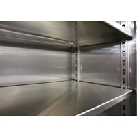 Extra Heavy-Duty Cabinet Shelf, 72" x 24", 1525 lbs. Capacity, Stainless Steel, Grey Maritime Industrial Rubber