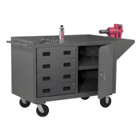 Armoire d'&eacute;tabli mobile, Acier Surface Maritime Industrial Rubber