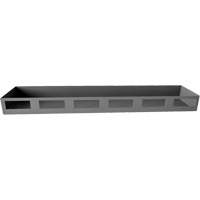 Plateau de porte darmoire, 18" x Capacit&eacute; de 10 lb, Gris Maritime Industrial Rubber