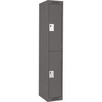Casiers Clean Line, 2 niveaux, 12" x 18" x 72", Acier, Charbon, Rivet (assembl&eacute;) Maritime Industrial Rubber